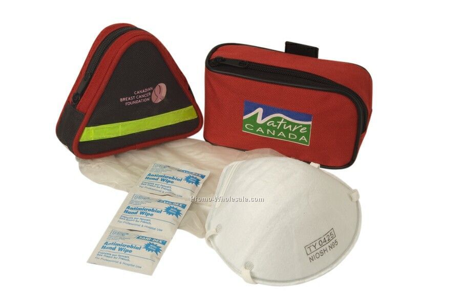 Pandemic Kit In Heavy-duty Pouch With Velcro Strap