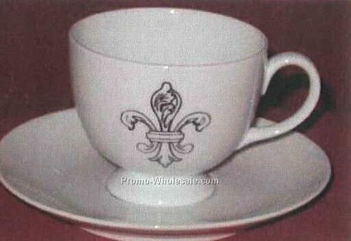 Pedestal Rim Cup & Saucer Set