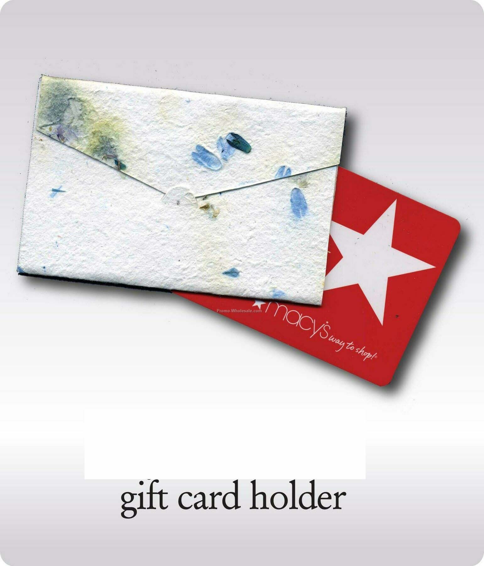 Plantable Gift Card Holder Embedded W/ Lavender Or Wildflower