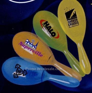 Plastic Glitter Maraca - Yellow