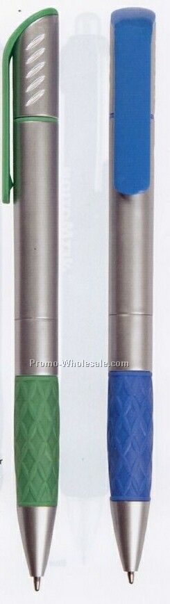 Plastic Pen Collection Twist Action Ball Point Pen W/High Lighter