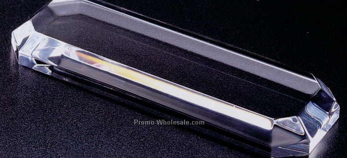 Plexi Fab Acrylic Oblong Base (Beveled Edge) 3"x11-1/4"x3/4"