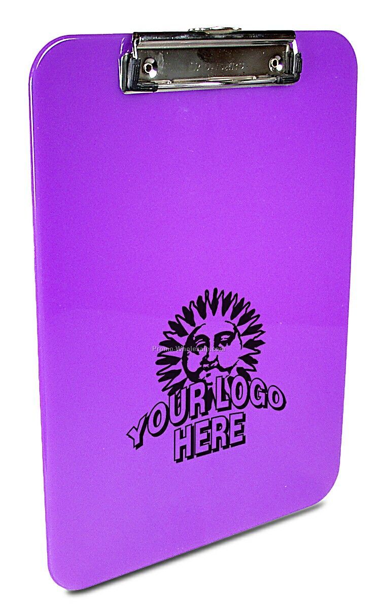 Plum Purple Plastic Clipboard - Letter Size