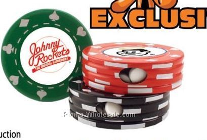 Poker Chip Tin W/ Small Peppermints