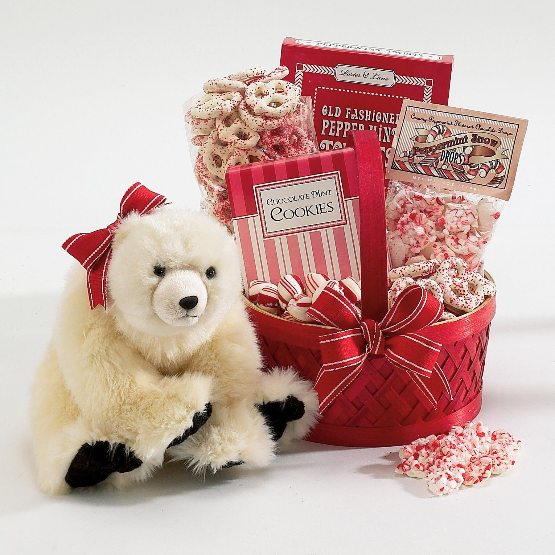 Polar Bear Hugs Sweets Basket