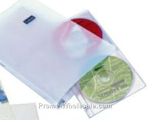 Polyethylene Narrow Width Ring Binder For CD/ DVD (1" Capacity .035 Gauge)