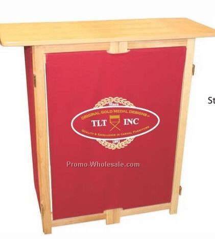 Portable Hardwood Display/ Bar