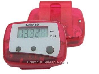 Rectangle Plastic Pedometer Multifunction