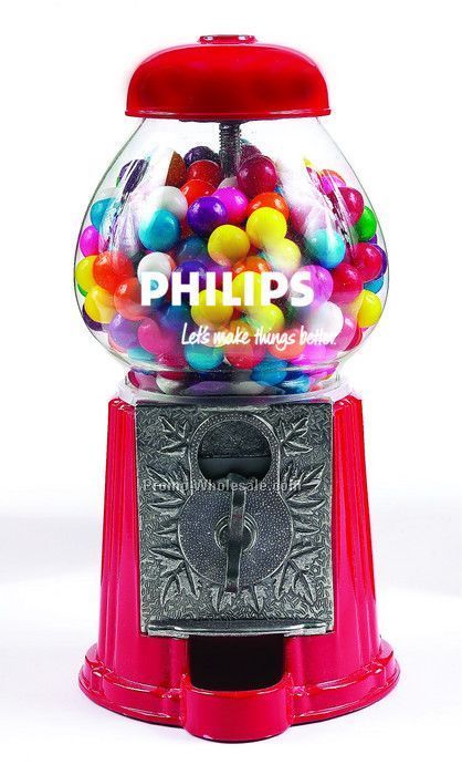 Red 15" Gumball / Candy Dispenser Machine