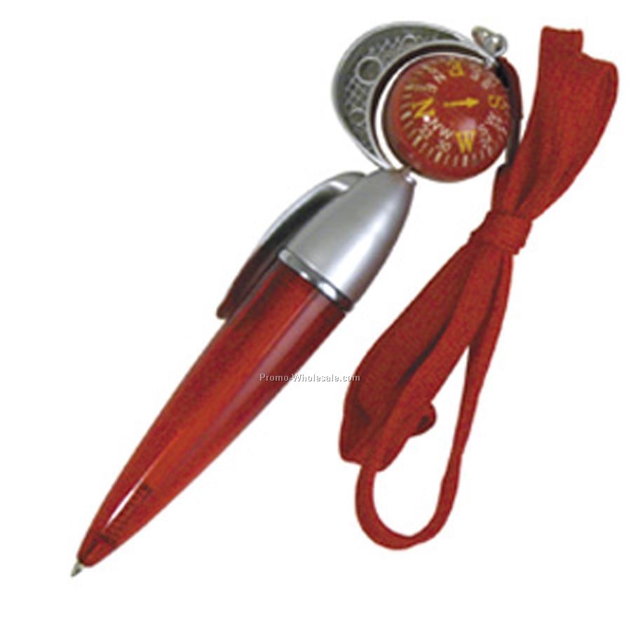 Red Compass Pen