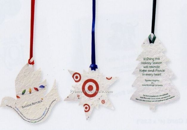 Seed Paper Ornaments, Favors And Shapes