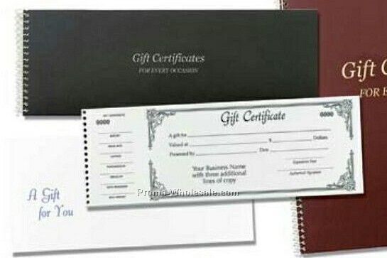 Single Gift Certificate Books