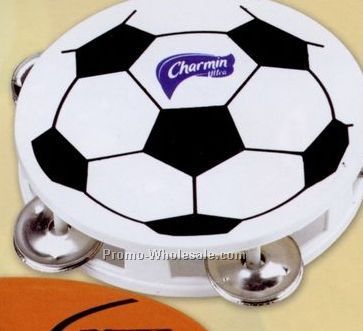 Soccer Sports Tambourine (Blank)