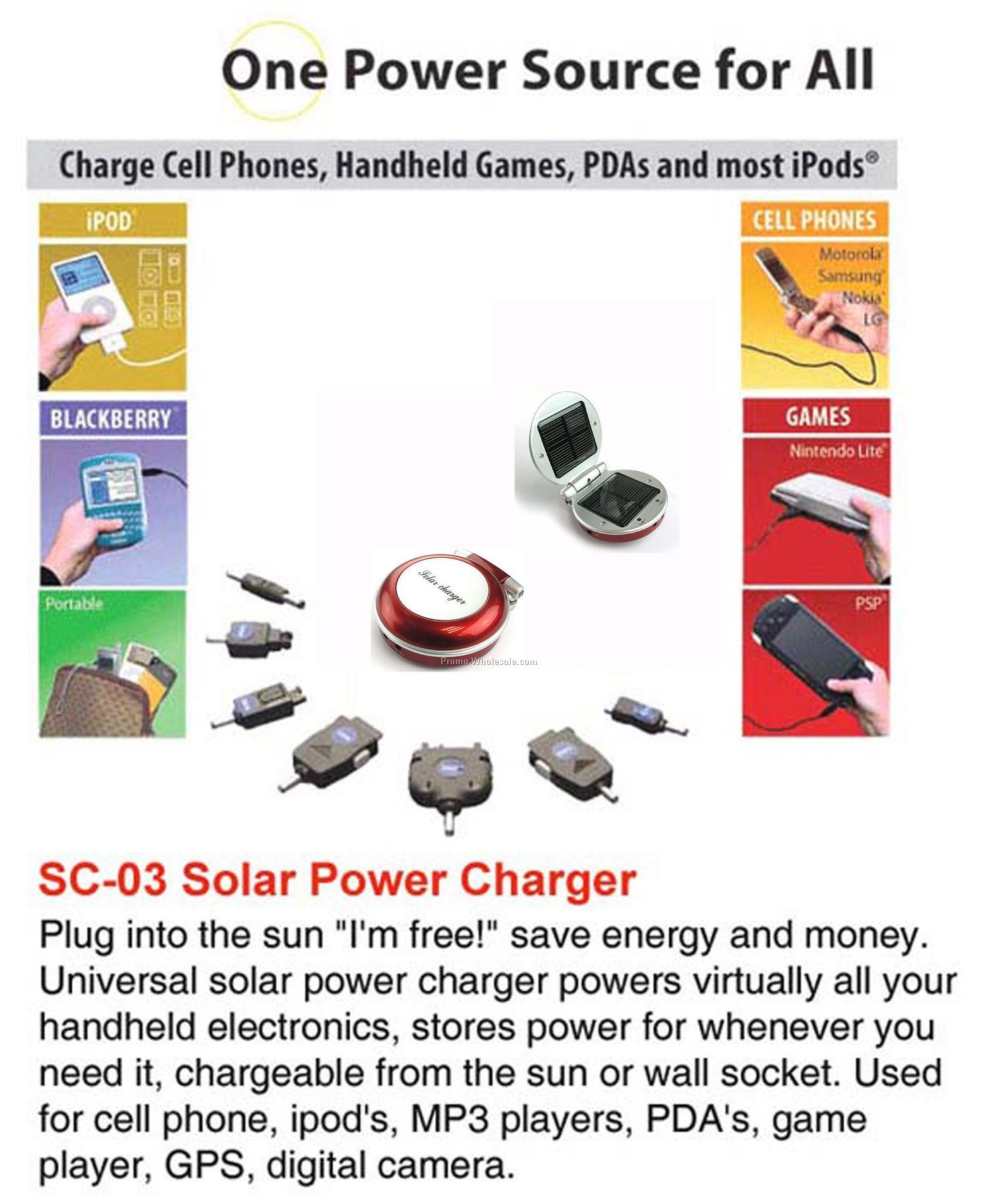 Solar Charger, Solar Flashlight