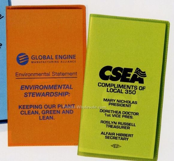 Spanish Economy Pocket Planner (Translucent Vinyl Color)