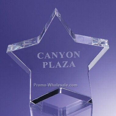 Star Paperweight (Sandblasted)