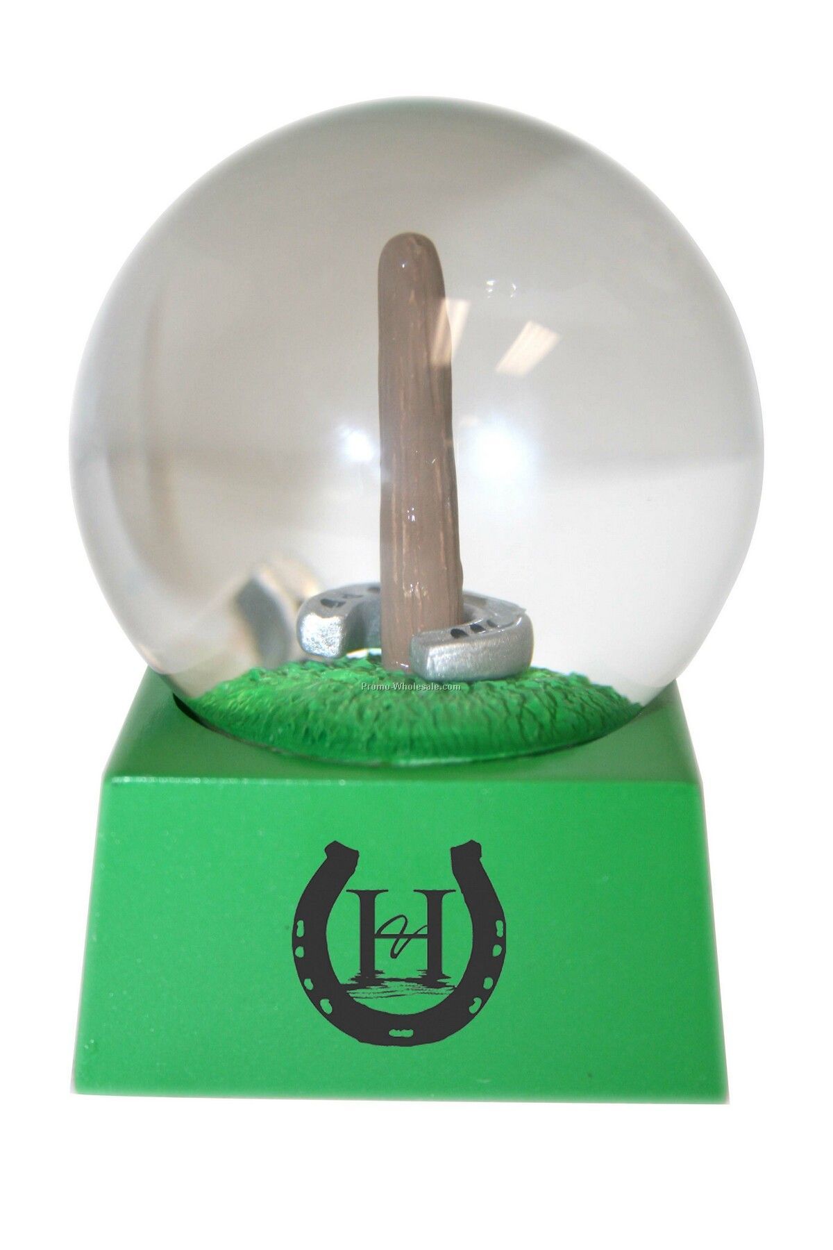 Stock Snow Globe W/ Horse Shoe Game