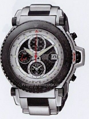 Tech Gear Flight Computer Round Watch Black/Silver