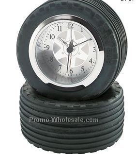 Tire Alarm Clock & Tire Stand