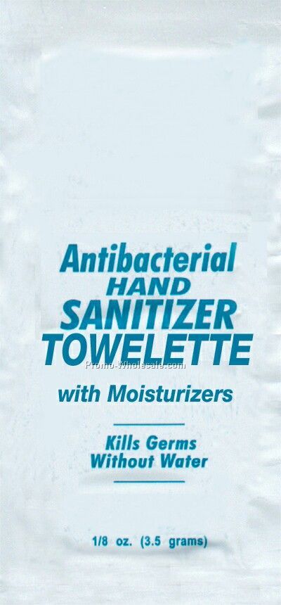 Towelette With Anti-bacterial Hand Sanitizer Gel