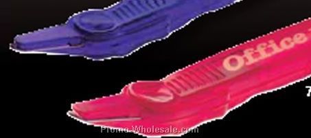 Translucent Raspberry Red Lever Style Staple Remover (Standard)