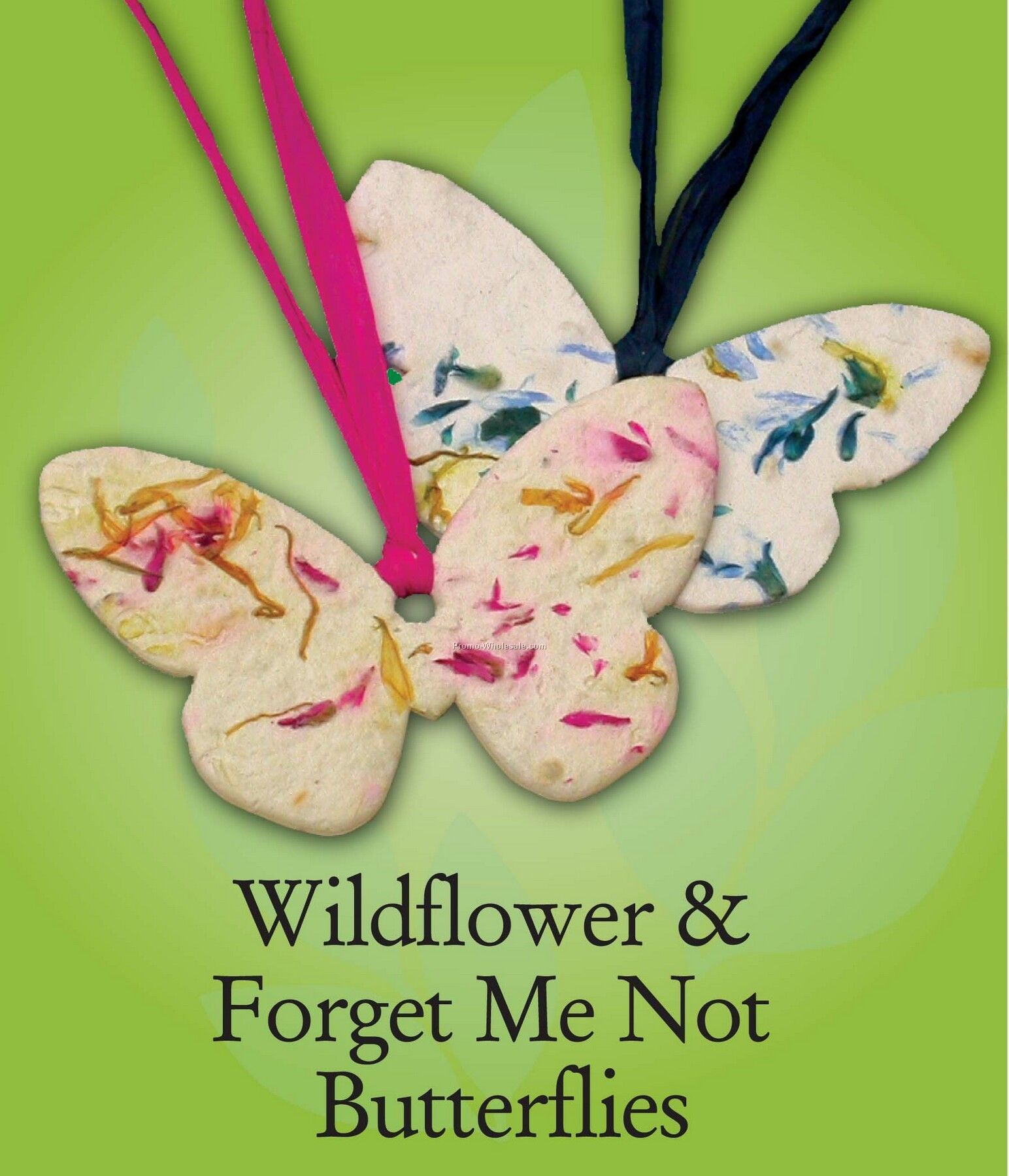 Wildflower Butterfly W/ Embedded Seed