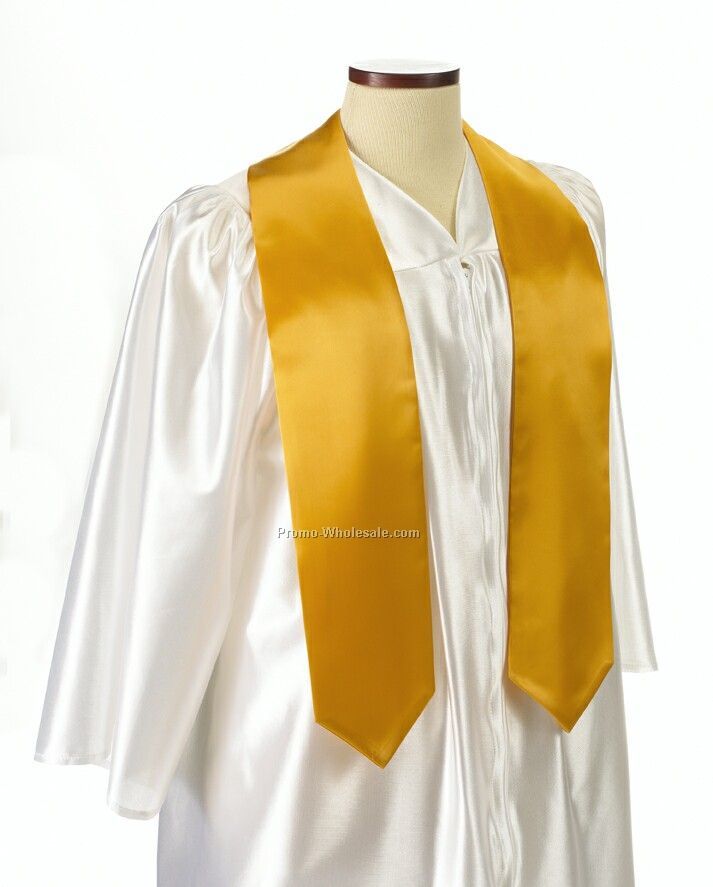 Wolfmark Extra Long Gold Graduation Sash