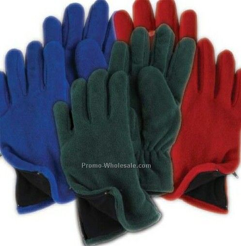 Wolfmark Gold Fleece Zip Glove