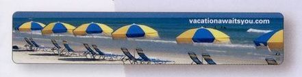 1-1/2"x6-3/16" Lenticular Bookmark (4 Color Process - Front & Back)