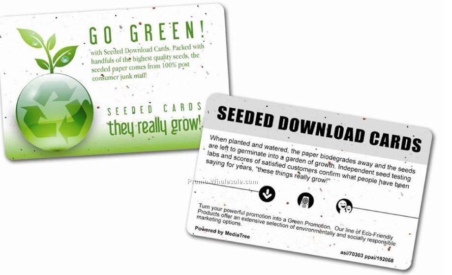 1 Free DVD Movie Eco-friendly Seeded Gift Card