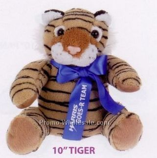 10" Extra Soft Stuffed Tiger
