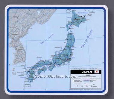 10"x8-1/2" Hawaii Map Mouse Pad With Political View