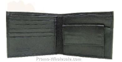 11cmx9cmx1cm Men's Black Lambskin Change Purse Wallet