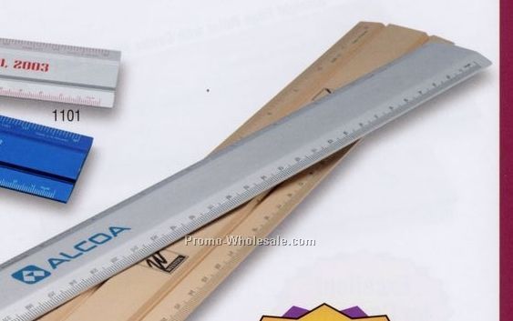 12" 2 Bevel Desk Ruler