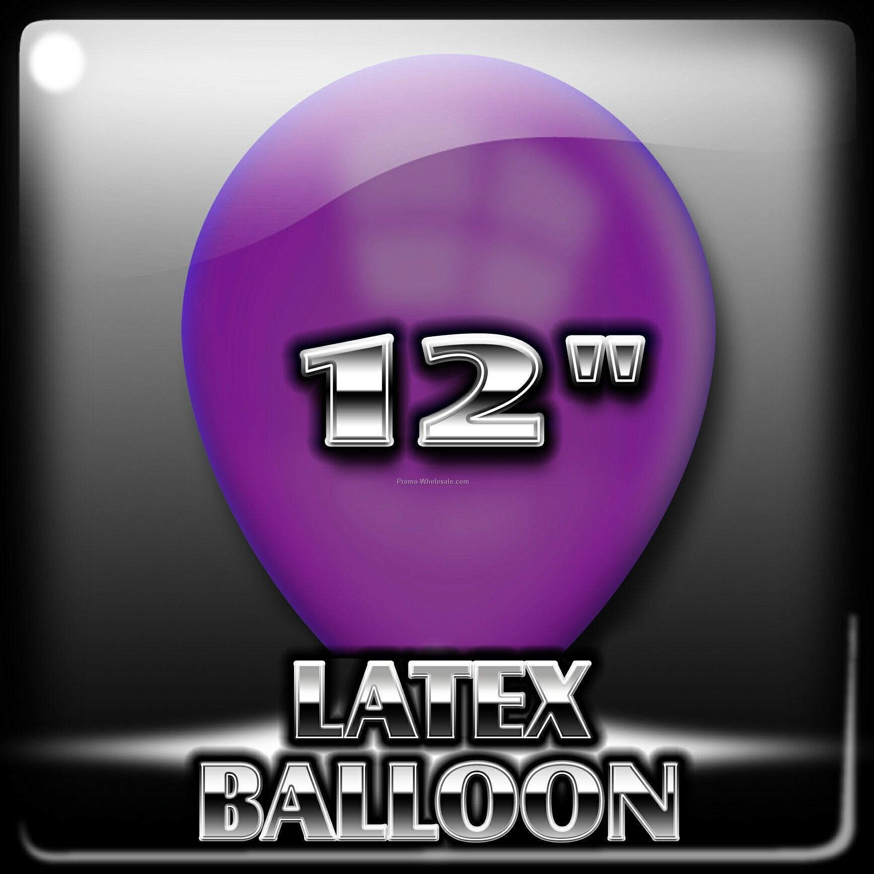 12" Metallic Latex Balloon