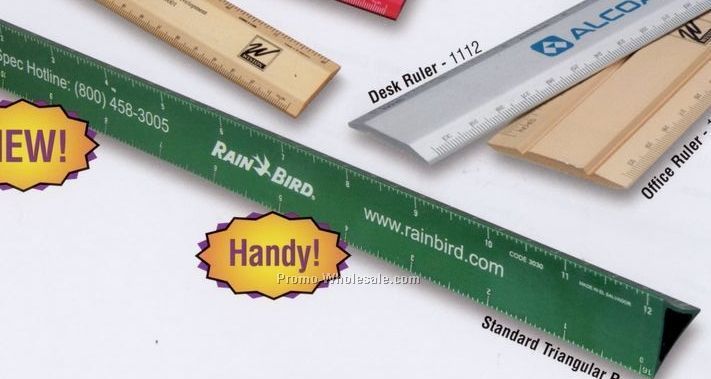 12" Standard Triangular Ruler