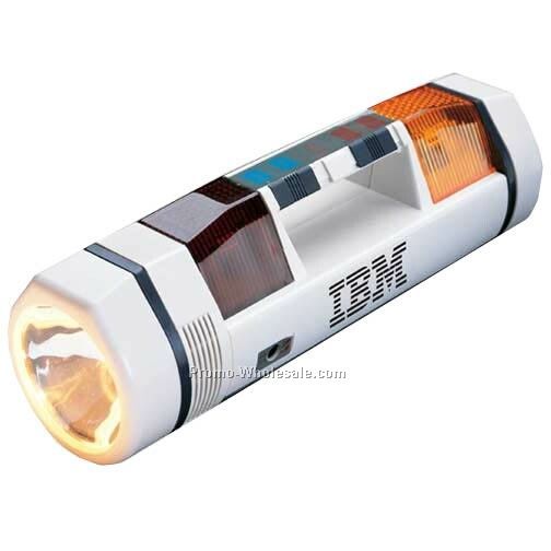 12-1/2"x4-3/8"x3-5/8" Multi-function Emergency Light W/ Sonic Alarm