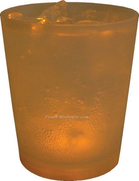 12 Oz. Yellow Light Up Pint Glass W/ 3 LED Lights