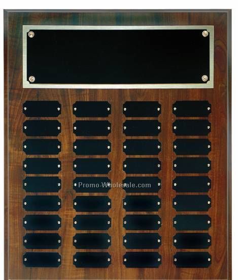 15" X 18" Cherry 36 Plate Perpetual Plaque