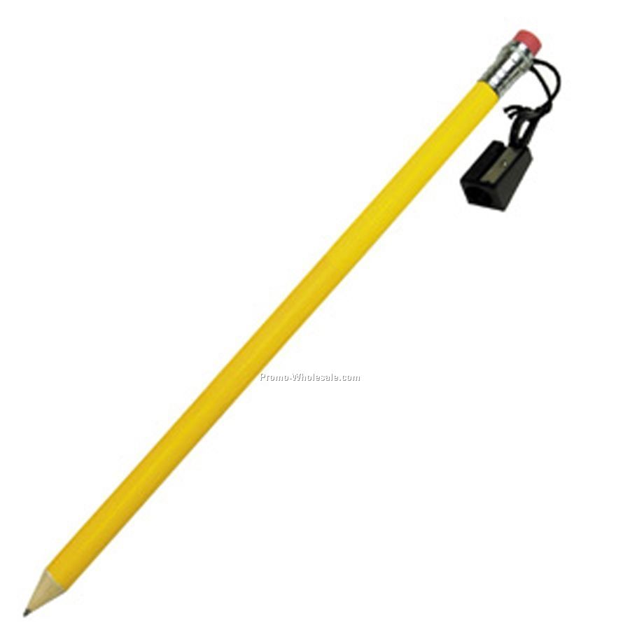 15"x5" Giant Pencil W/Sharpener