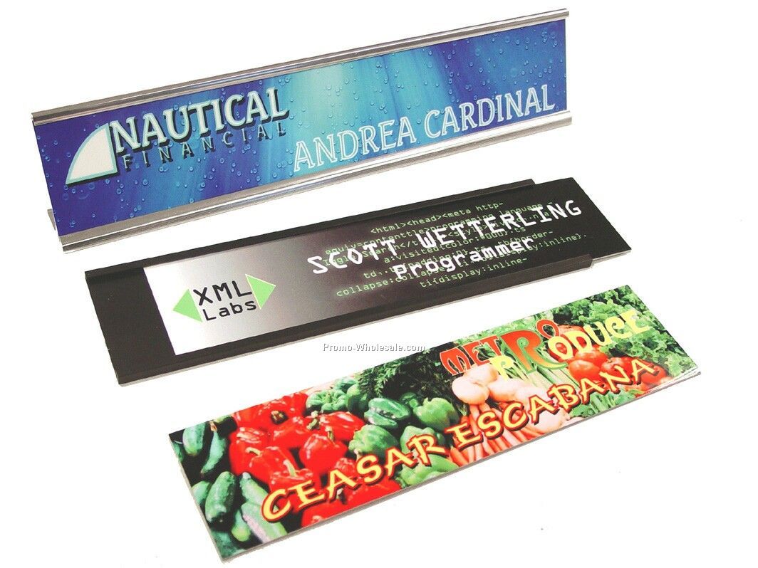 2" X 8" Full Color Sign / Name Plate