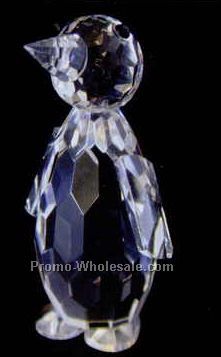 2-1/8" Optic Crystal Penguin Figurine