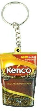 2"x2" Lenticular Key Tag W/ Pvc Encapsulated