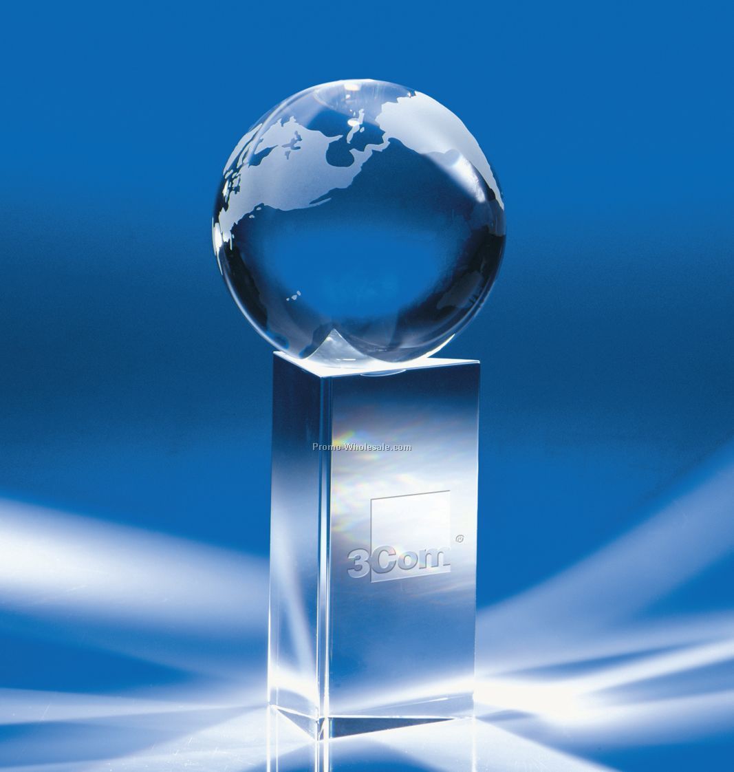 2"x4-1/4" Open Vision Crystal Globe With Prism Stand