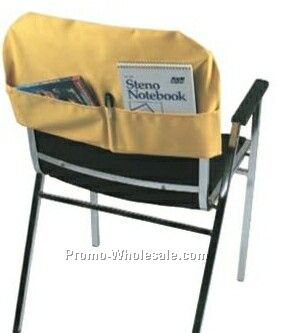 20"x11-1/2" Fitted Chair Back Cover W/Back Pockets / Twill (Printed)