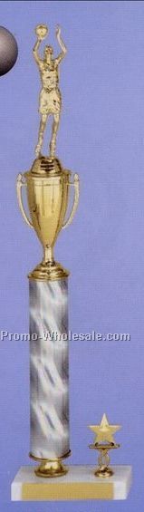 21" Sparkling Iridescent Column Trophy