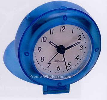 3" Translucent Compact Travel Alarm Clock With Precision Analog Movement