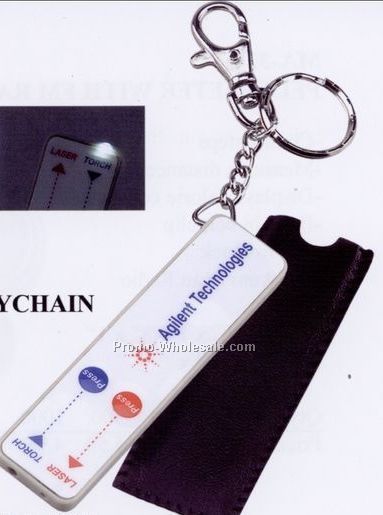 3-1/2"x1" Laser Pointer W/ Plastic Key Chain