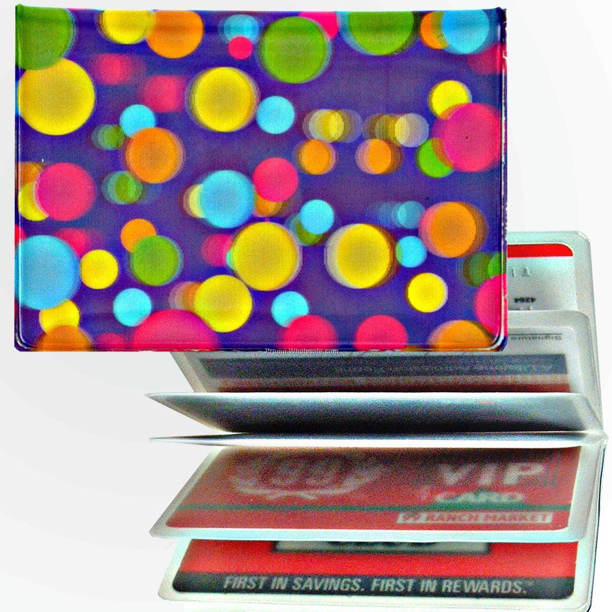 3d Lenticular Id / Credit Card Holder - Stock / Dots