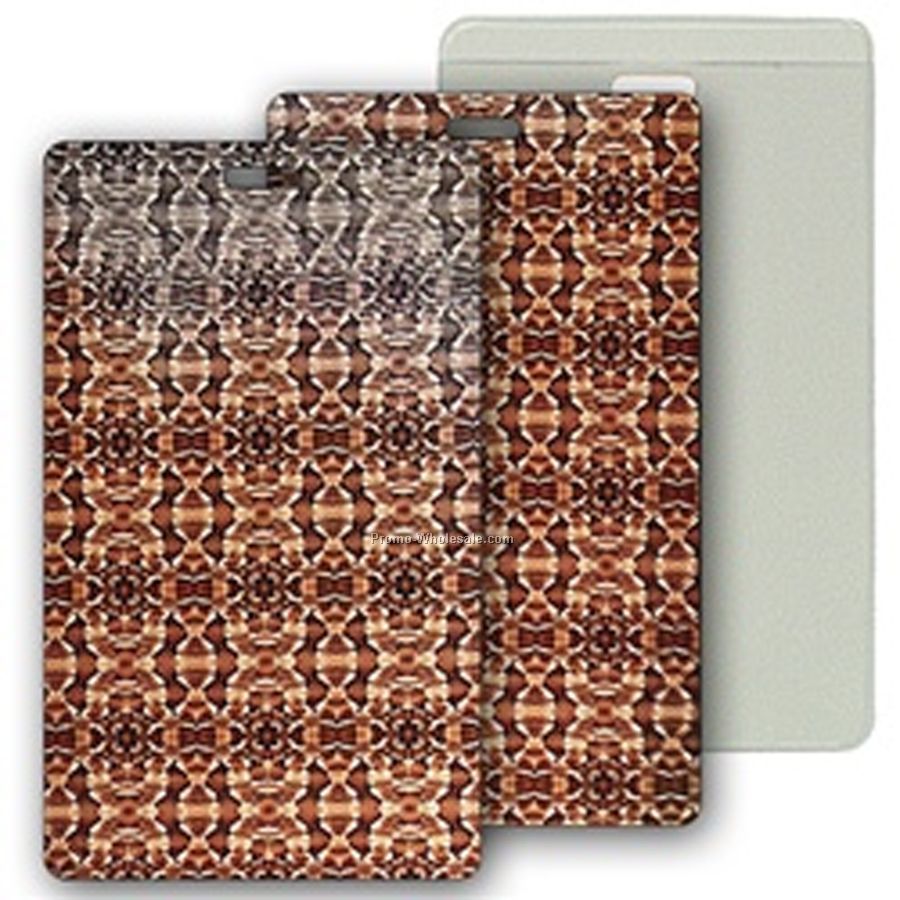 3d Lenticular Luggage Tags - Stock / Snakeskin 2-3/8"x4-1/4"